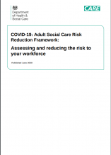 COVID-19: Adult Social Care Risk Reduction Framework: Assessing and reducing the risk to your workforce
